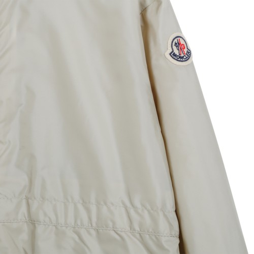 Moncler Kids Ivory Quilted Down Jacket.