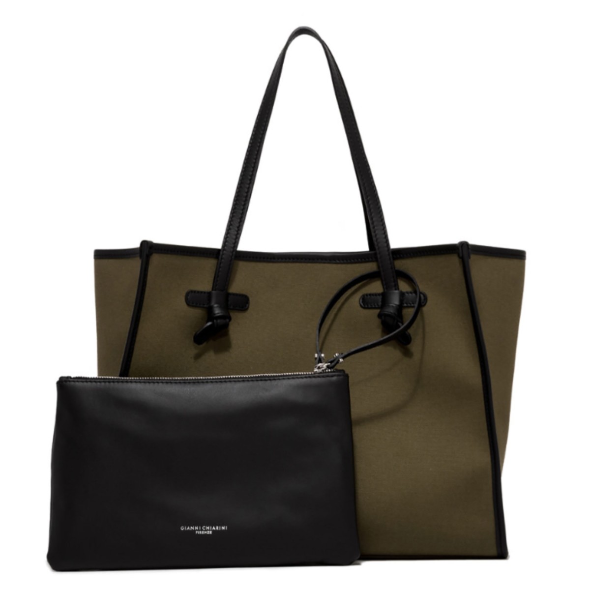 Gianni Chiarini Marcella Brown Leather Tote Bag.  