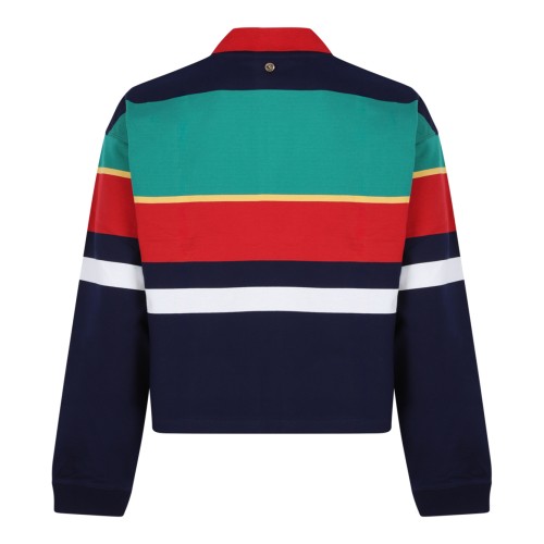 Versace Multicolor Striped Cotton Sweatshirt. 2