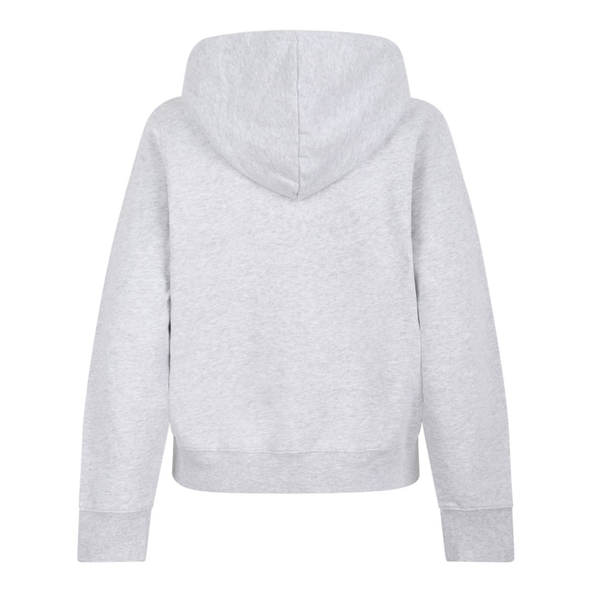Anine Bing Grey Cotton Zip-Up Hoodie.