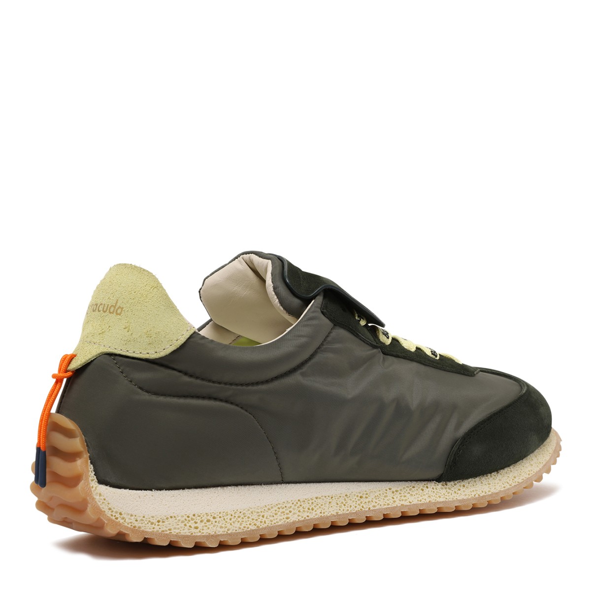 Alexander McQueen Military Green Citrus Low-Profile Sneakers.