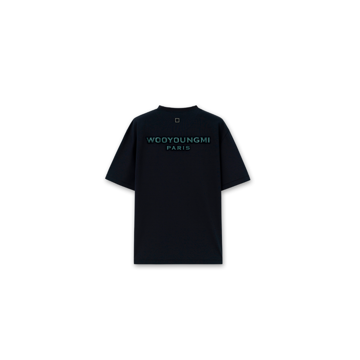 Wooyoungmi Navy Logo Cotton T-Shirt.