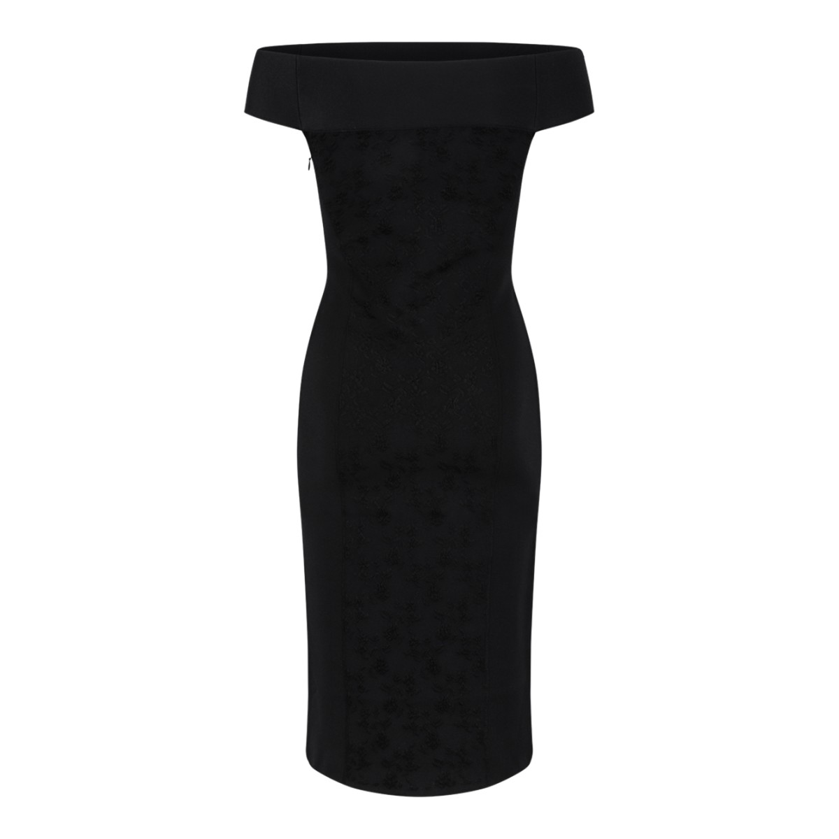 Alexander McQueen Black Strapless Tailored Dress.