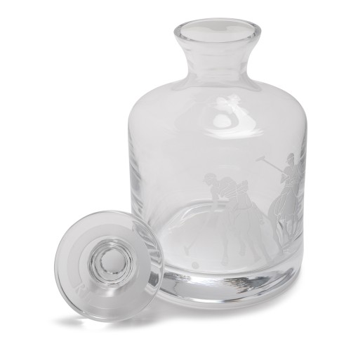 Ralph Lauren Home Clear Glass Whiskey Decanter.