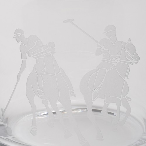 Ralph Lauren Home Clear Glass Whiskey Decanter.