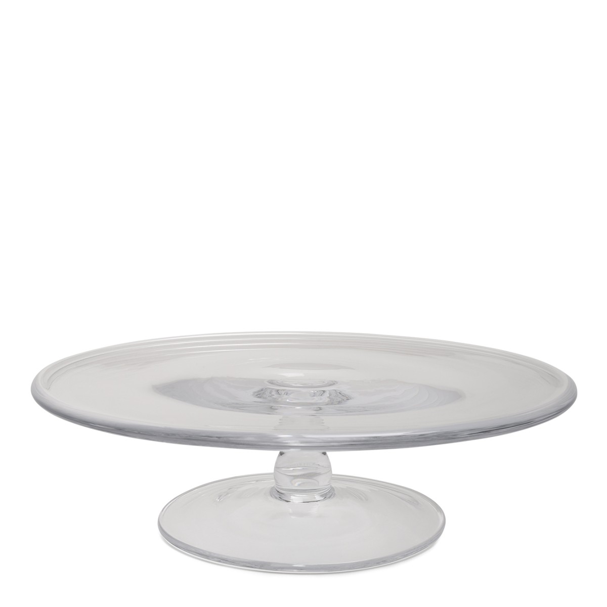 Ralph Lauren Home Clear Glass Cake Plate.