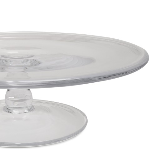 Ralph Lauren Home Clear Glass Cake Plate.