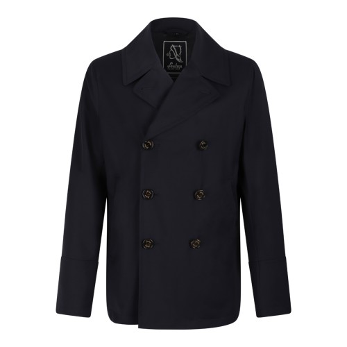 Sealup Navy Double-Breasted Jacket.