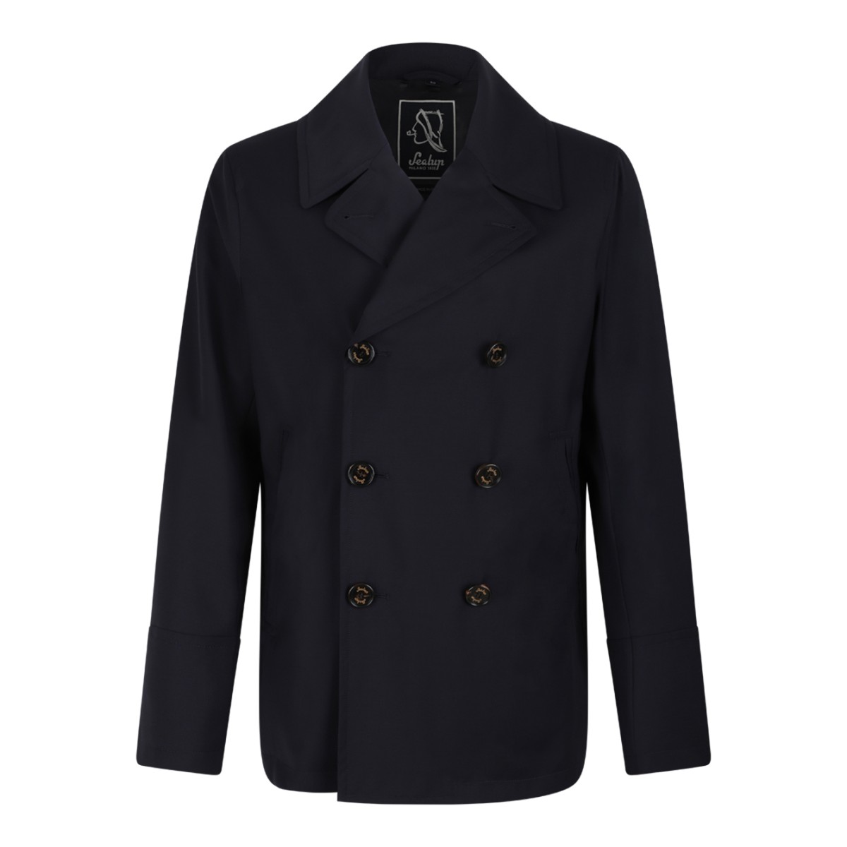 Sealup Navy Double-Breasted Jacket.