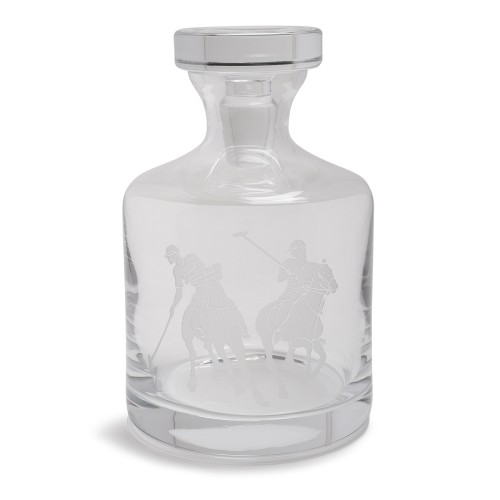 Ralph Lauren Home Clear Glass Whiskey Decanter.