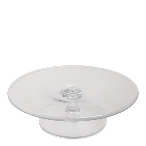 Ralph Lauren Home Clear Glass Cake Plate.