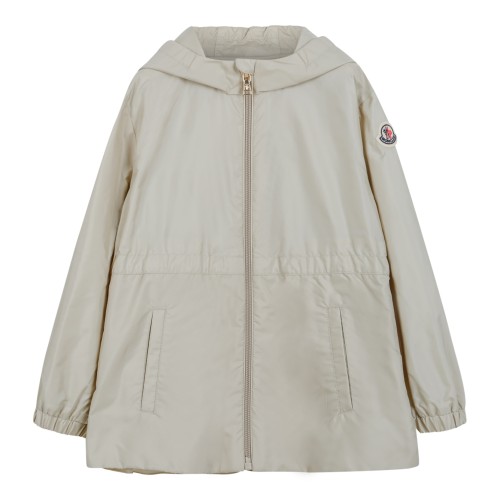 Moncler Kids Ivory Quilted Down Jacket.