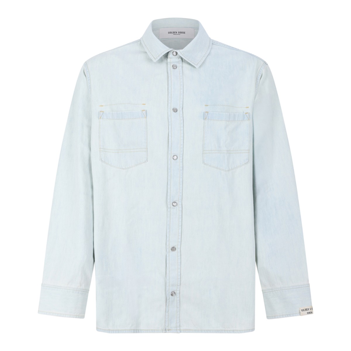 Golden Goose Light Blue Denim Shirt.