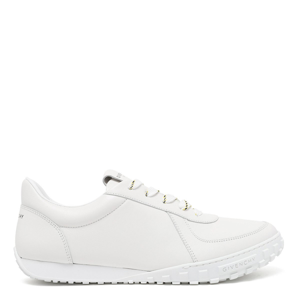 Givenchy White Leather Low-Top Sneakers.