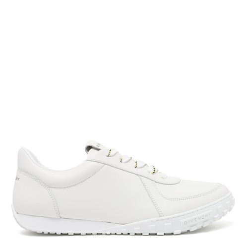 Givenchy White Leather Low-Top Sneakers.
