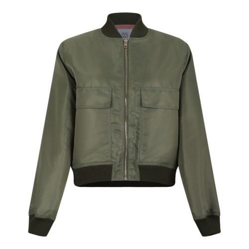 Douuod Olive Green Bomber Jacket.