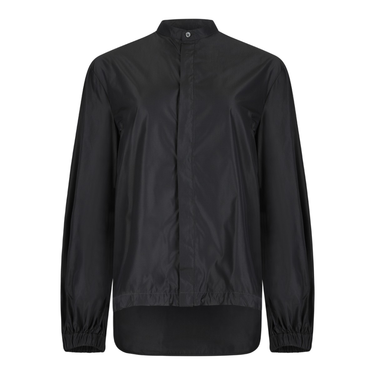 Douuod Navy Technical Drawstring Shirt Jacket.