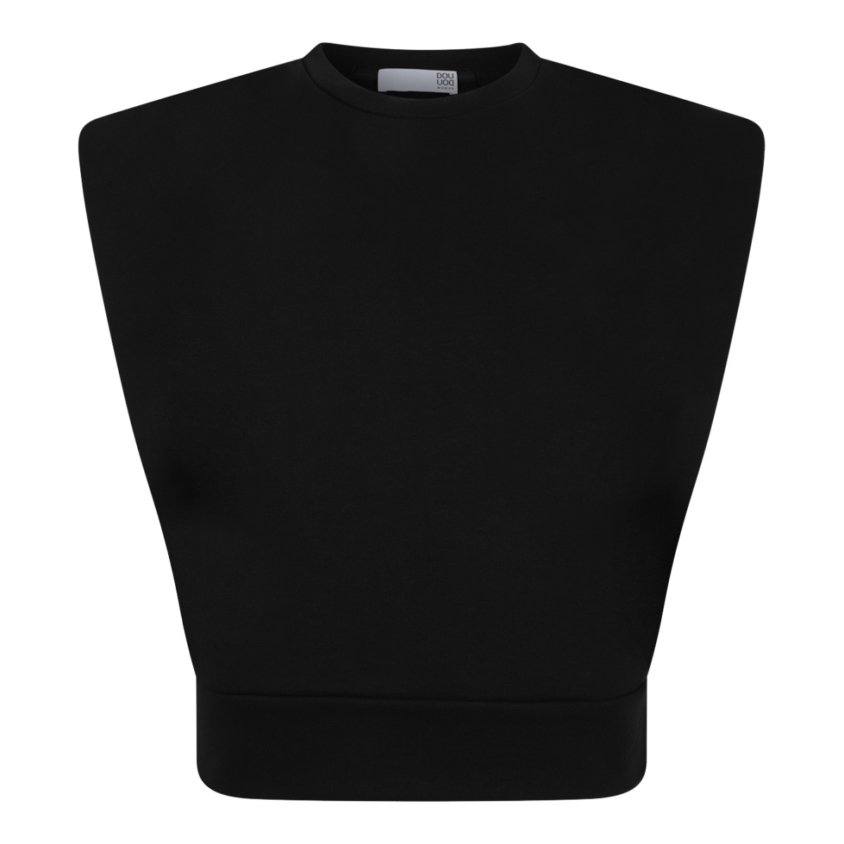 Douuod Navy Cotton Sleeveless Sweatshirt.