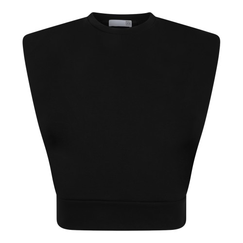 Douuod Navy Cotton Sleeveless Sweatshirt.