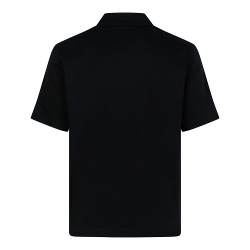 Mackage Black Cotton Polo Shirt.