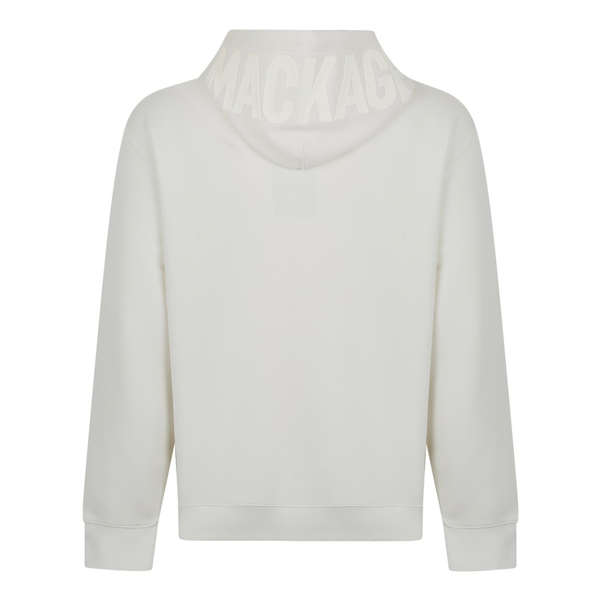Mackage Cream Cotton Hooded Sweatshirt.
