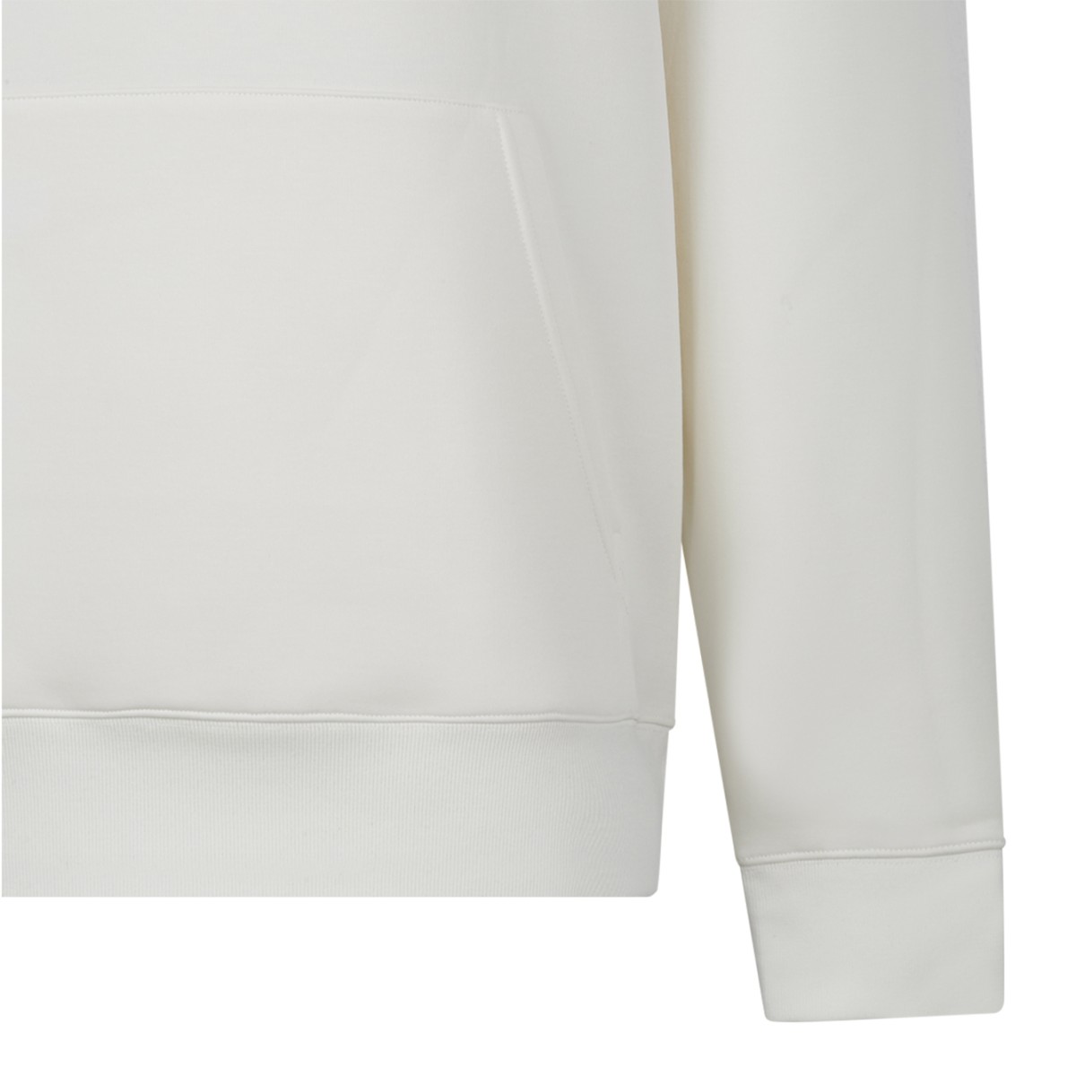Mackage Cream Cotton Hooded Sweatshirt.