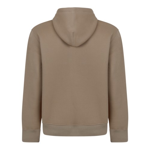 Mackage Beige Zip-Up Hooded Cardigan.