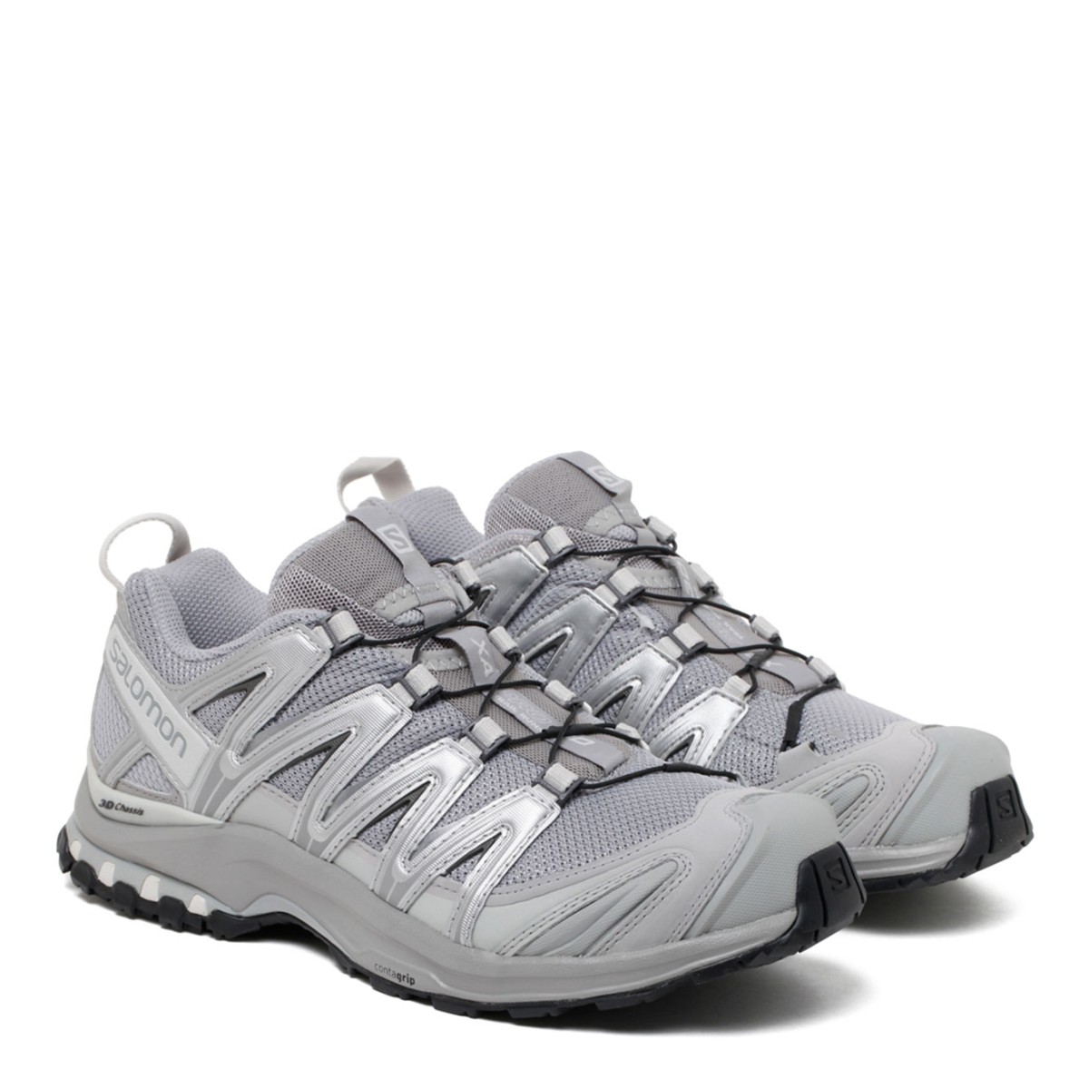 Salomon XA Pro 3D Alloy Silver Lunar Rock Sneakers.