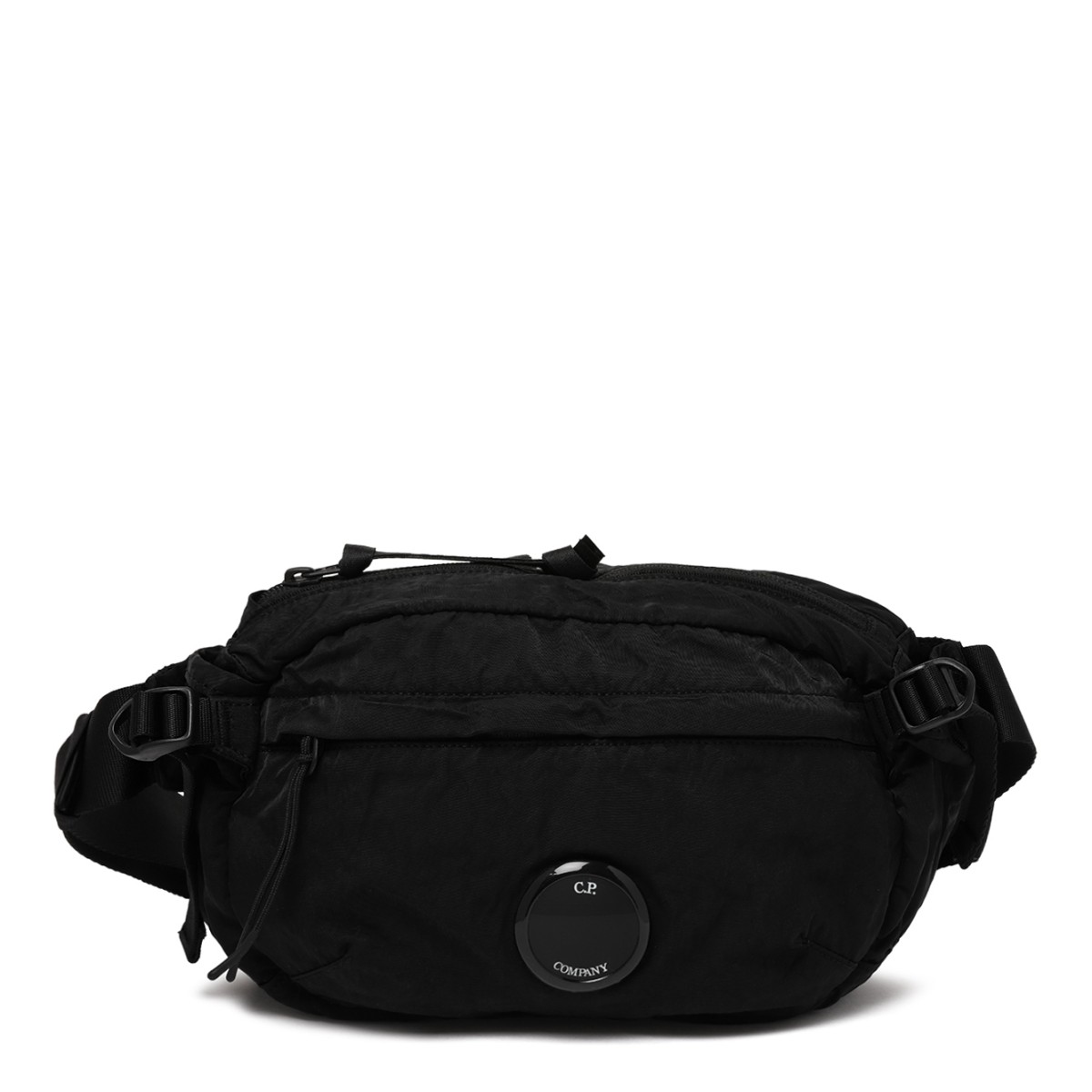 C.P. Company Black Nylon Lens Belt Bag.