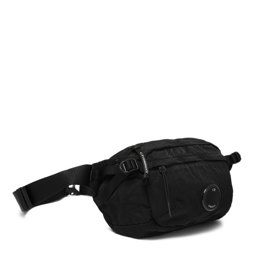 C.P. Company Black Nylon Lens Belt Bag.