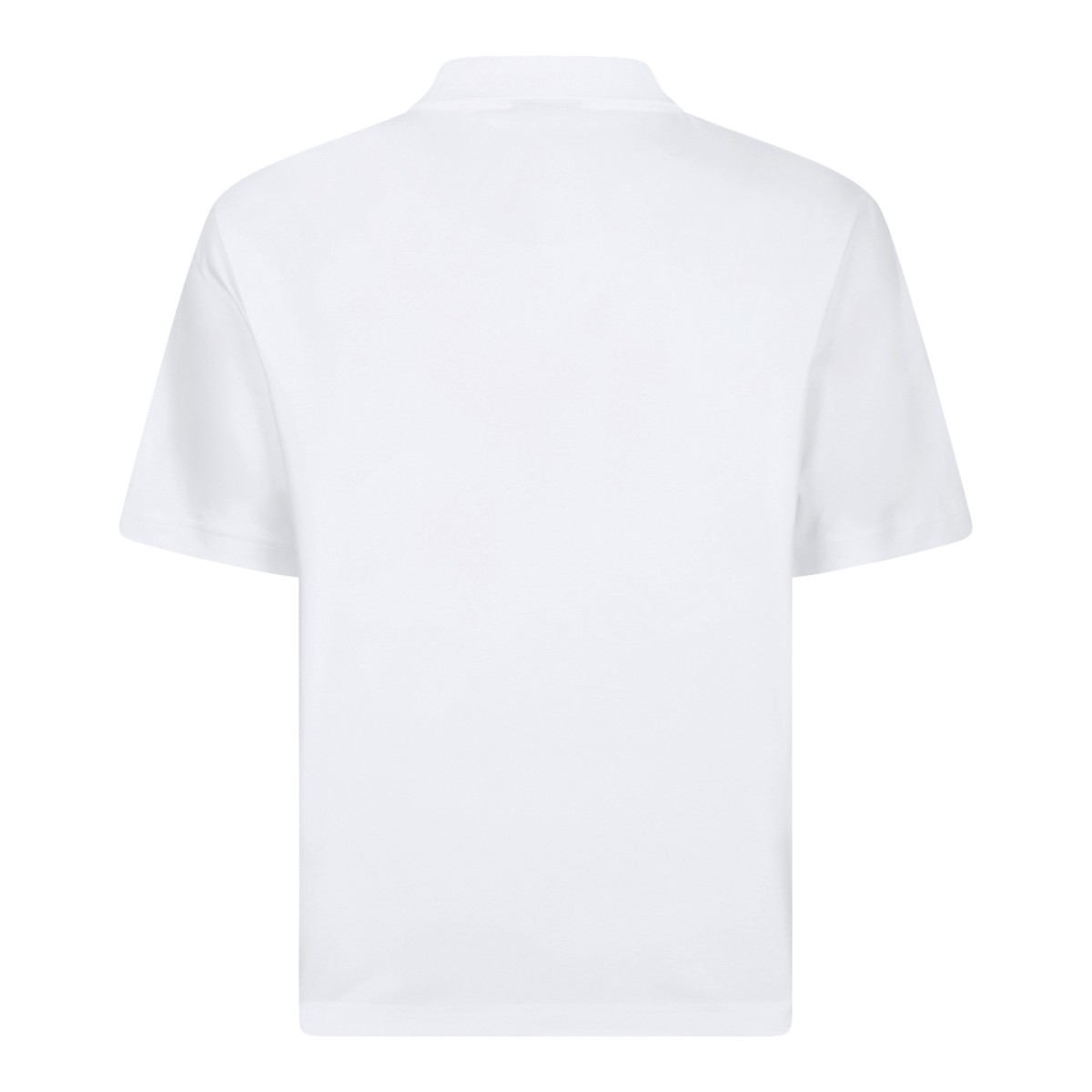 Mackage White Cotton Polo Shirt.