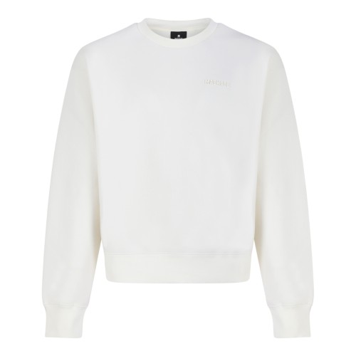 Mackage Cream Cotton Crew Neck Sweatshirt.