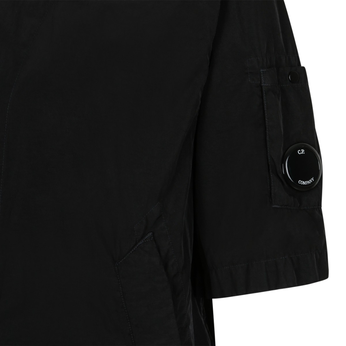 C.P. Company Black Short Sleeve Technical Jacket.