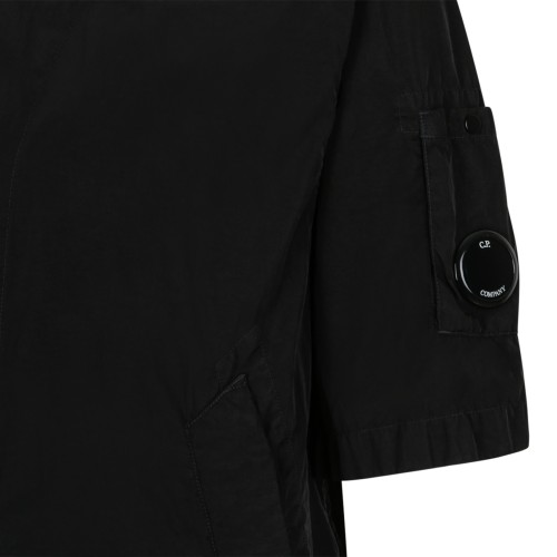C.P. Company Black Short Sleeve Technical Jacket.