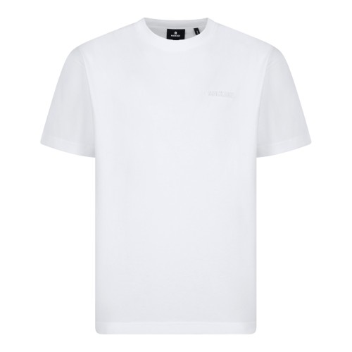 Mackage White Cotton Logo T-Shirt.
