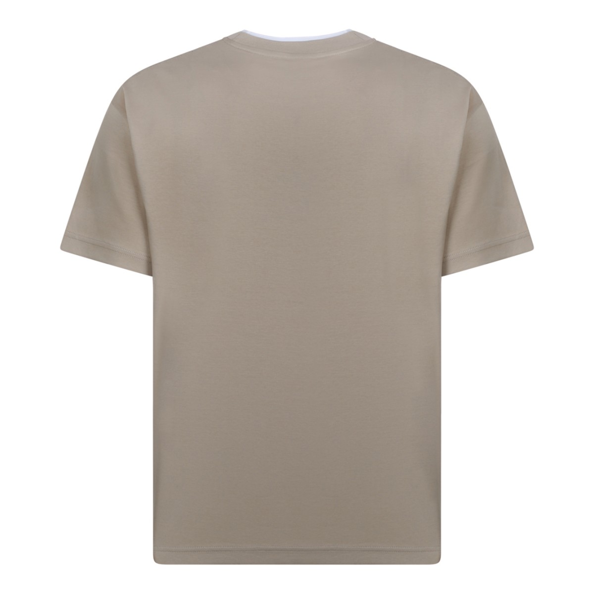 Mackage Beige Cotton Logo T-Shirt.