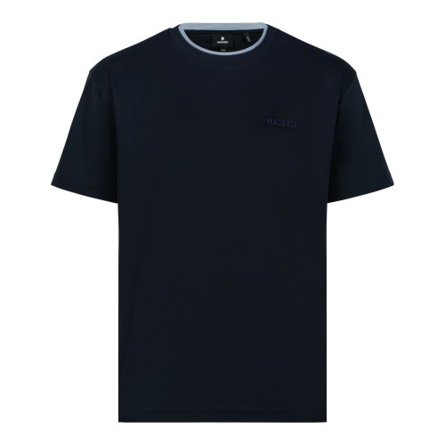 Mackage Black Cotton Logo T-Shirt.