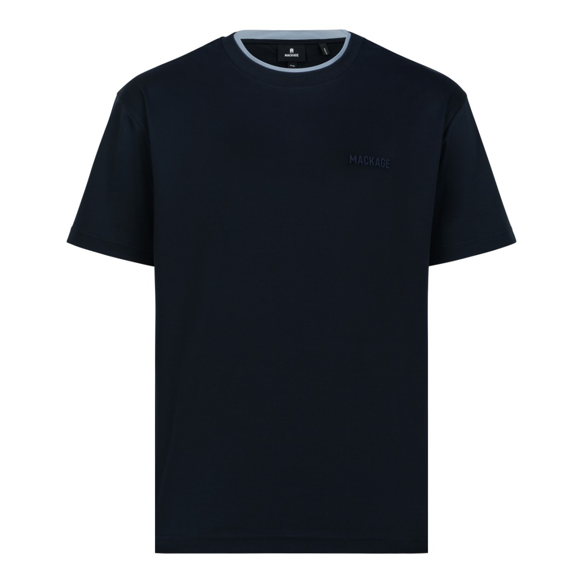 Mackage Black Cotton Logo T-Shirt.
