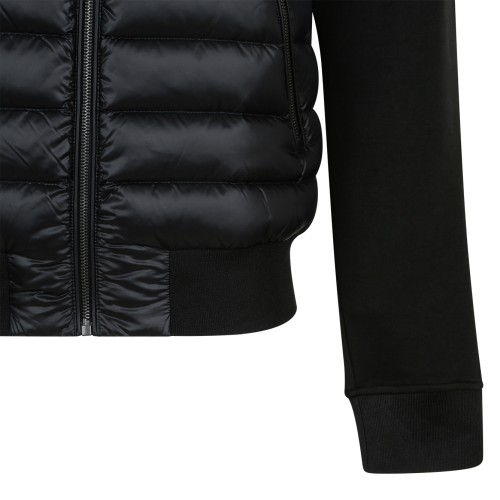 Mackage Black Hybrid Down Jacket.