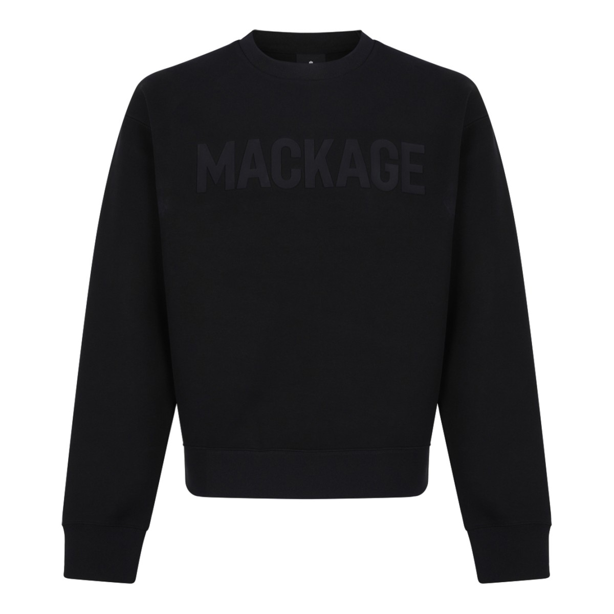 Mackage Black Logo Cotton Sweatshirt.