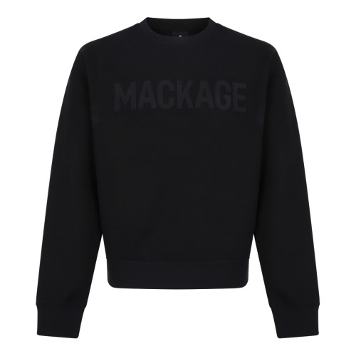 Mackage Black Logo Cotton Sweatshirt.