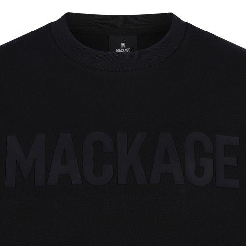 Mackage Black Logo Cotton Sweatshirt.