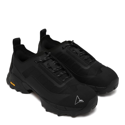 ROA Black Technical Slip-On Hiking Sneakers.