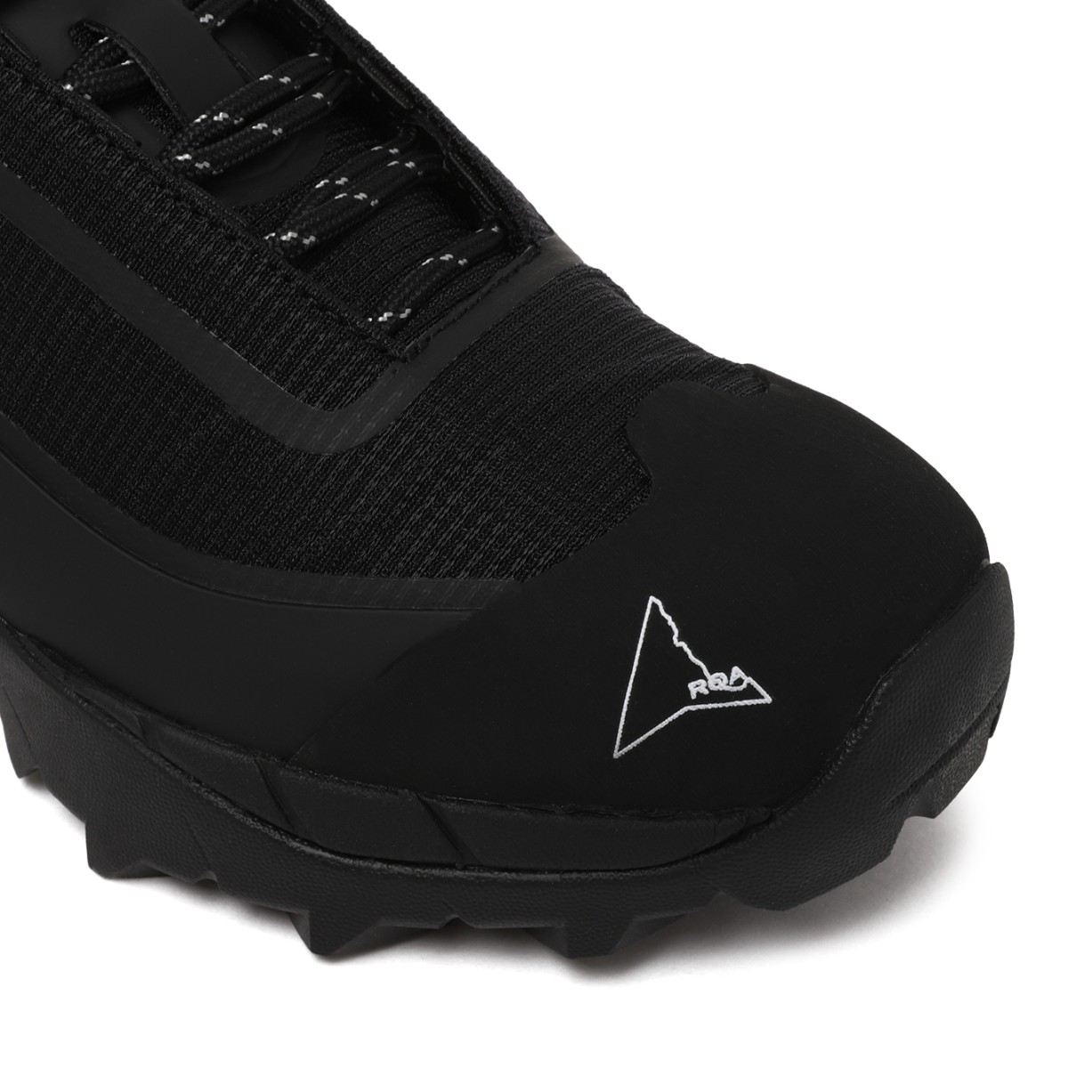 ROA Black Technical Slip-On Hiking Sneakers.