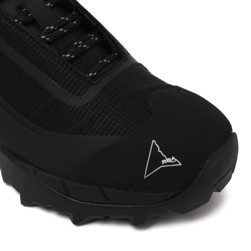 ROA Black Technical Slip-On Hiking Sneakers.