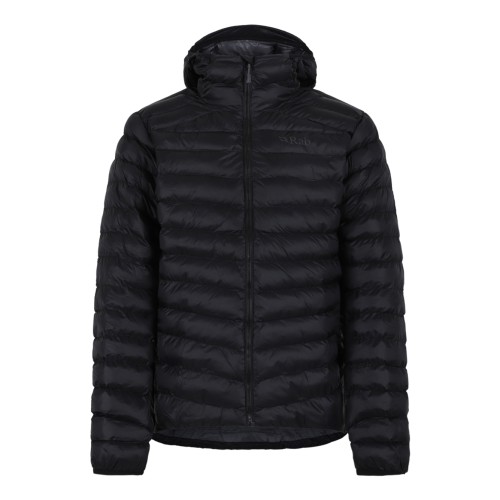 Rab Black Lightweight Quilted Hooded Jacket.