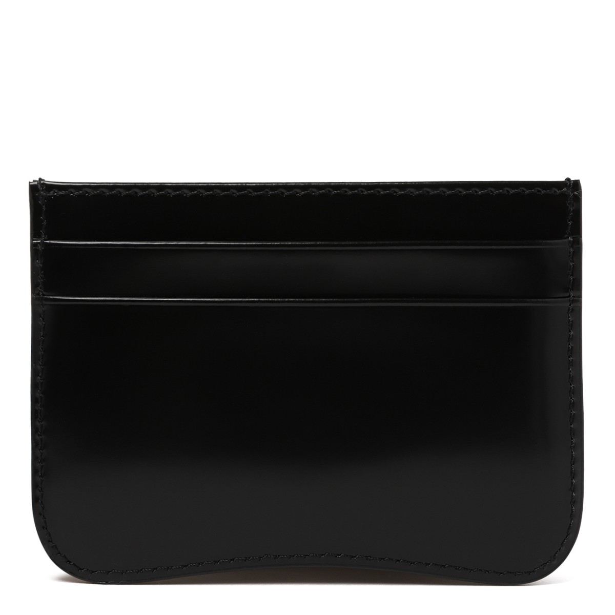 AMI Paris Black Ami de Cur Leather Card Holder.