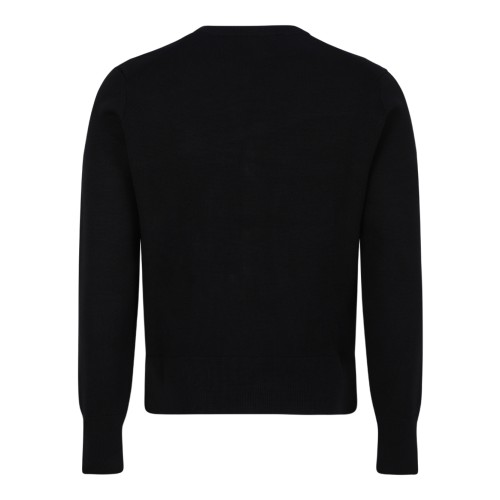 AMI Paris Navy Wool Cardigan. 2