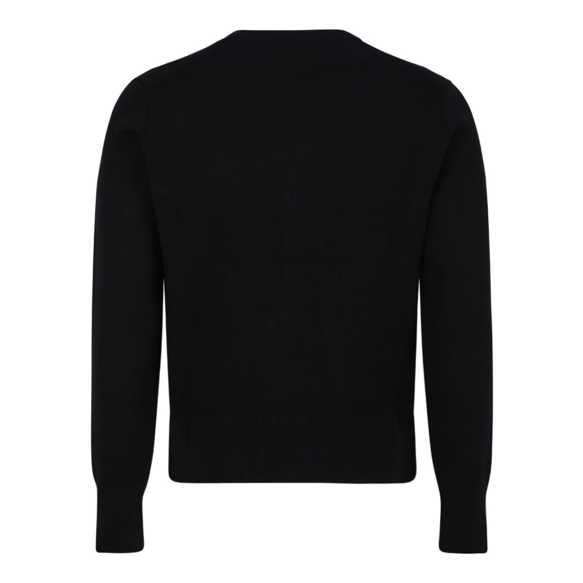 AMI Paris Navy Wool Cardigan.