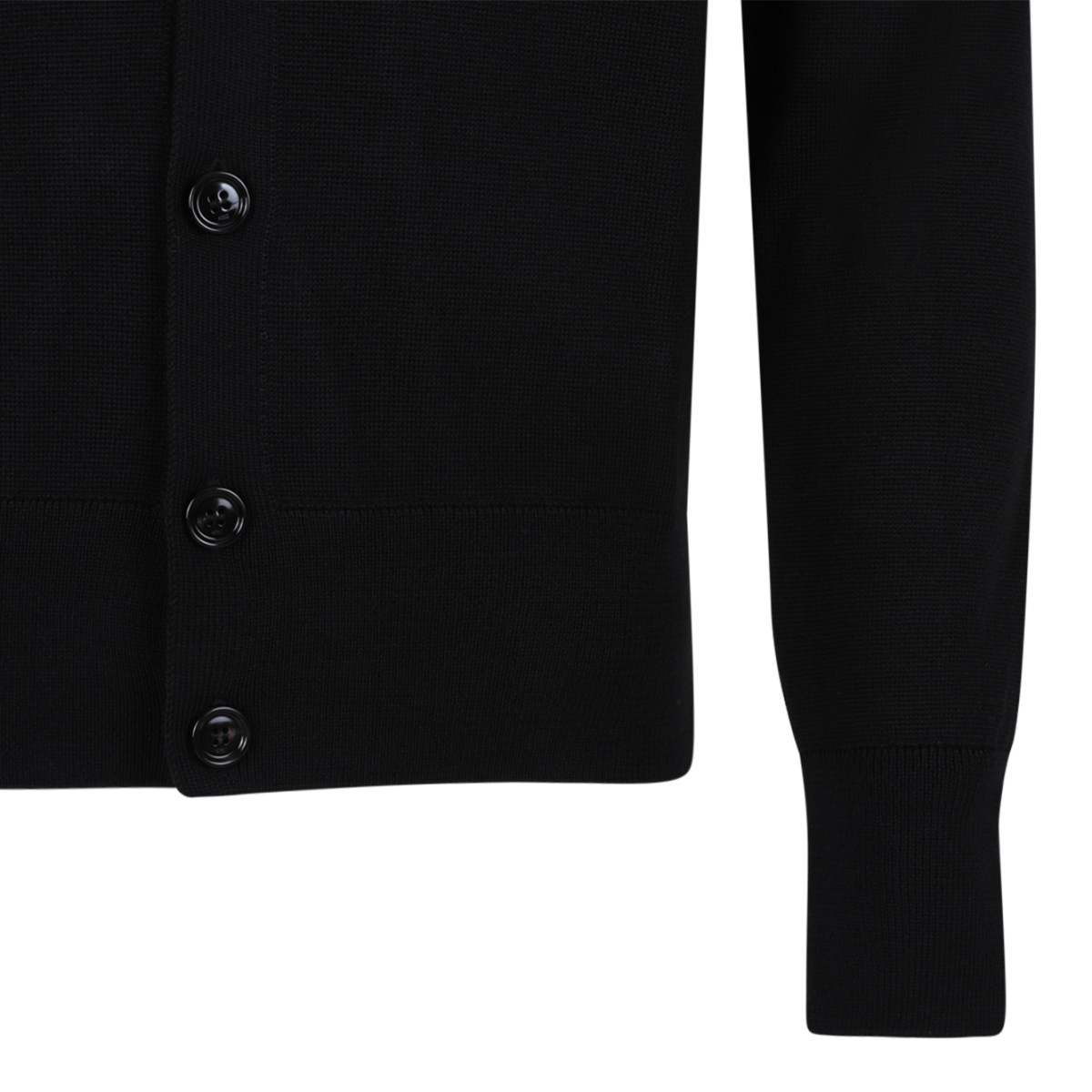 AMI Paris Navy Wool Cardigan.